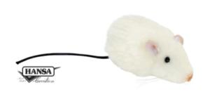 Peluche Souris Blanche - 9 cm